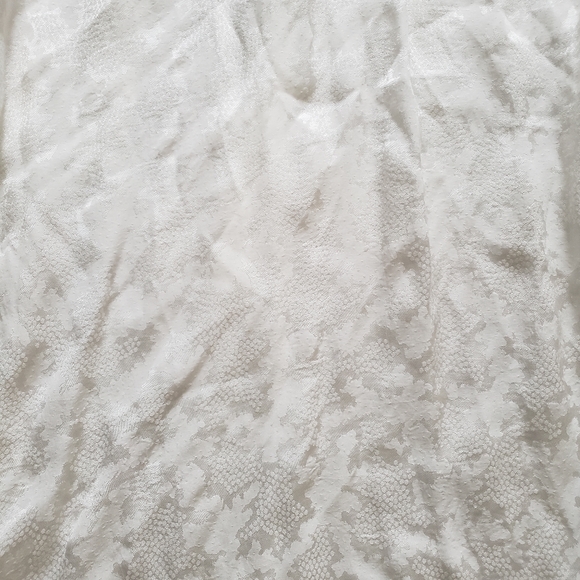 NWT Topshop Jacquard Ruffle Neck Blouse In Ivory sz6 - Picture 16 of 16
